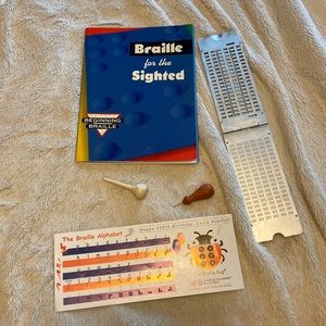 Braille for the Sighted book and Braille tools